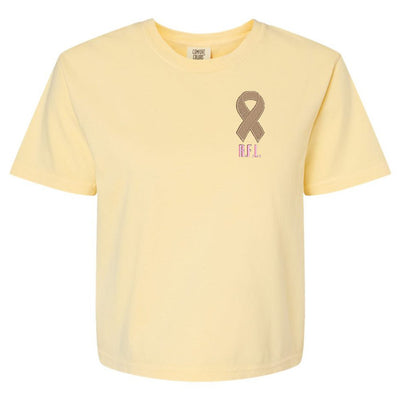 Make It Yours™ Awareness Ribbon Comfort Colors Boxy T-Shirt - United Monograms