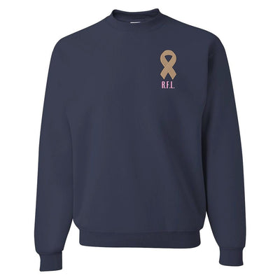 Make It Yours™ Awareness Ribbon Crewneck Sweatshirt - United Monograms