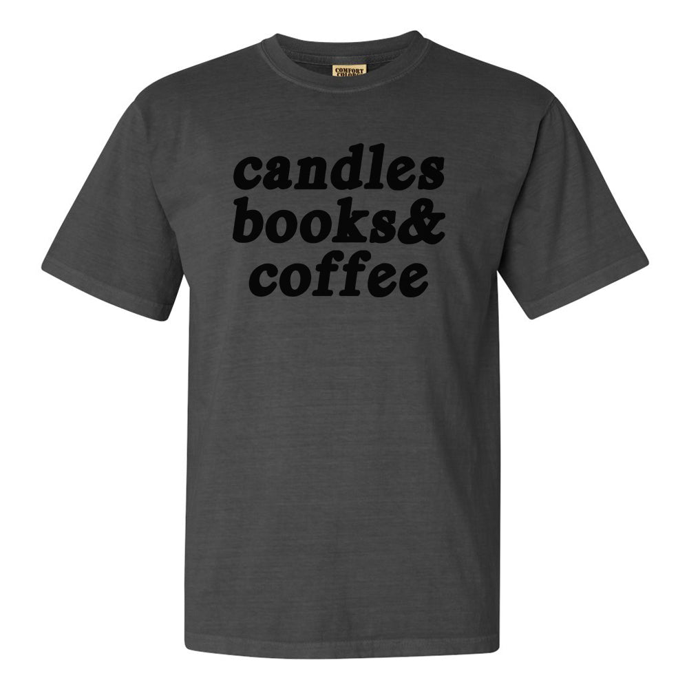 Make It Yours™ '...Books & Coffee' T-Shirt - United Monograms