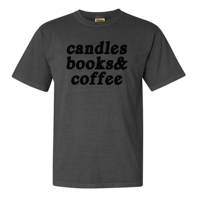 Make It Yours™ '...Books & Coffee' T-Shirt - United Monograms