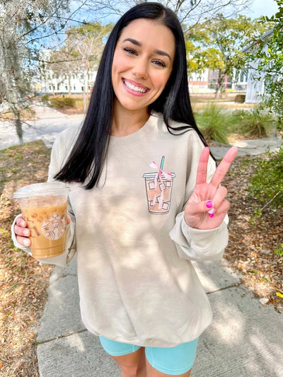 Make It Yours™ 'Bow Beverages' Crewneck Sweatshirt - United Monograms