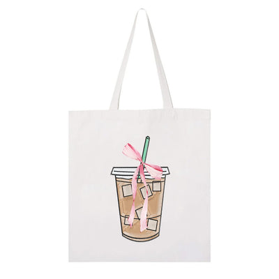 Make It Yours™ 'Bow Beverages' Tote Bag - United Monograms