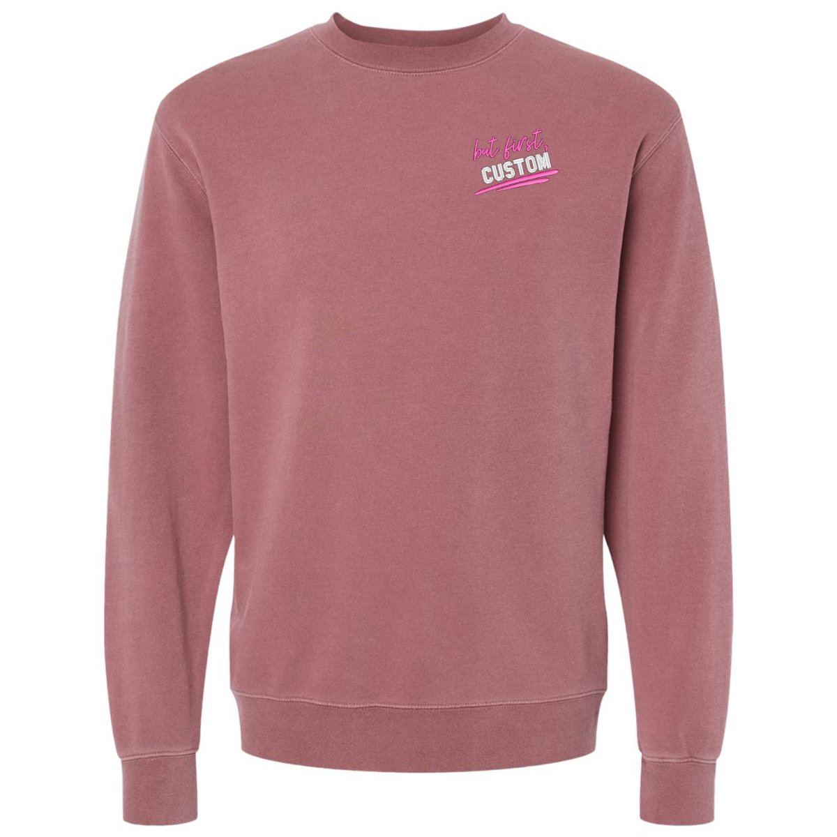Make It Yours™ 'But First' Cozy Crew - United Monograms
