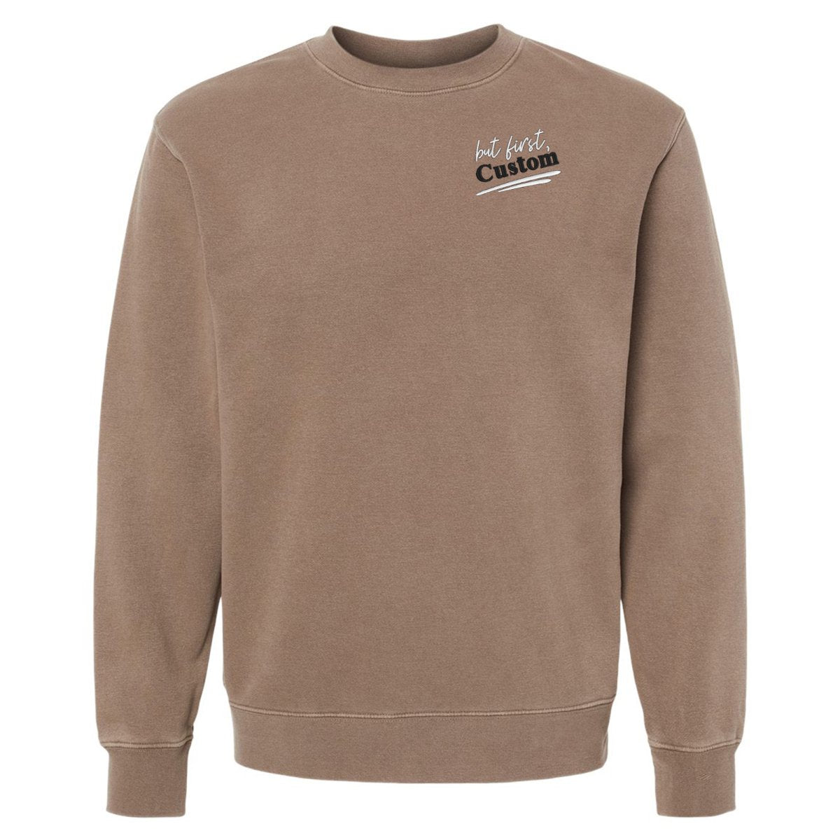 Make It Yours™ 'But First' Cozy Crew - United Monograms