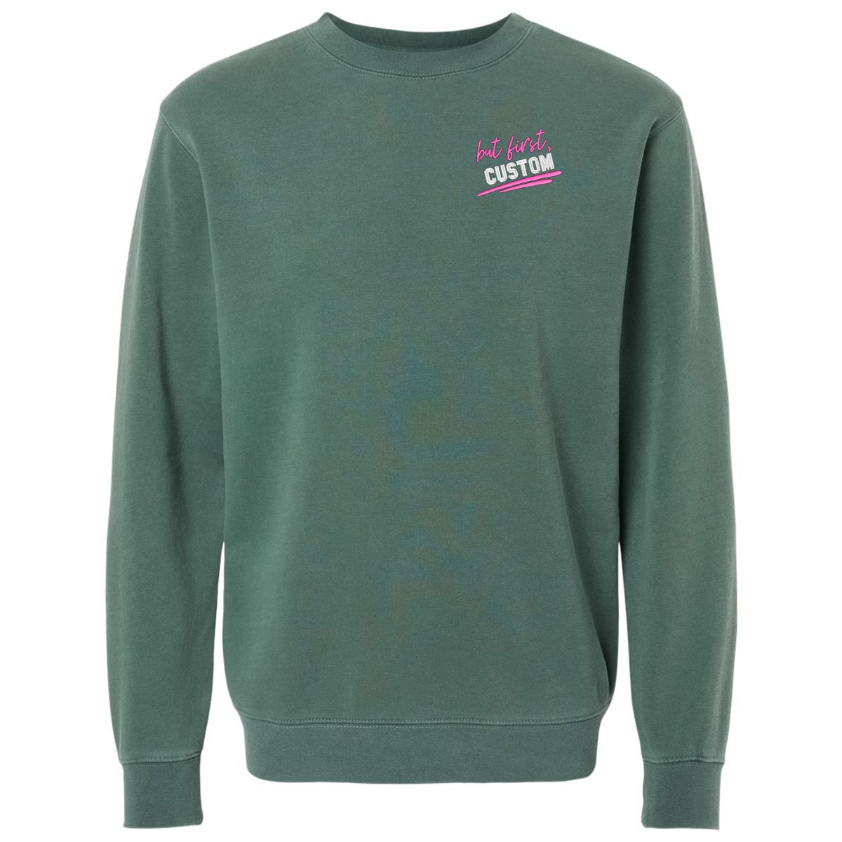 Make It Yours™ 'But First' Cozy Crew - United Monograms