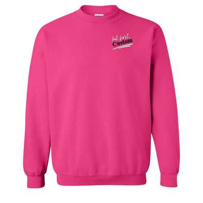 Make It Yours™ 'But First' Crewneck Sweatshirt - United Monograms