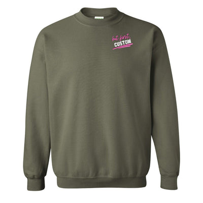 Make It Yours™ 'But First' Crewneck Sweatshirt - United Monograms