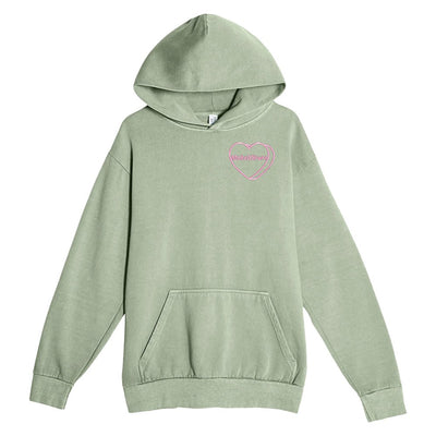 Make It Yours™ 'Candy Heart' Embroidered Stringless Hoodie - United Monograms