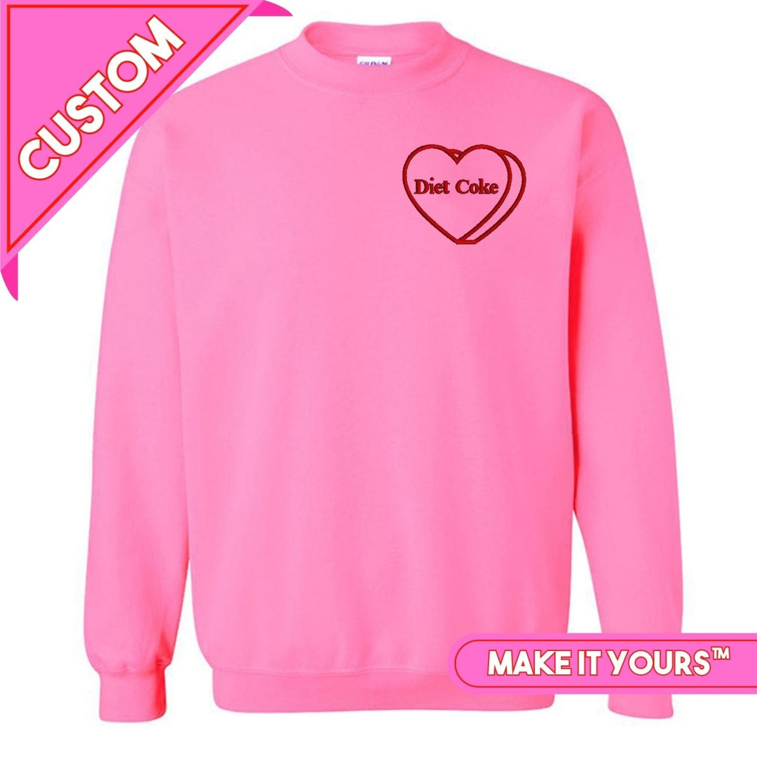 Make It Yours™ 'Candy Heart' Embroidered Sweatshirt – United Monograms