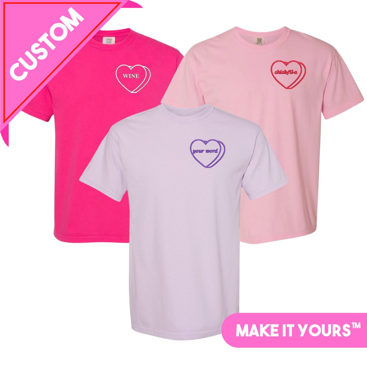 Make It Yours™ 'Candy Heart' Tee - United Monograms