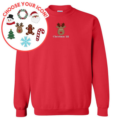 Make It Yours™ Christmas Icon Crewneck Sweatshirt - United Monograms