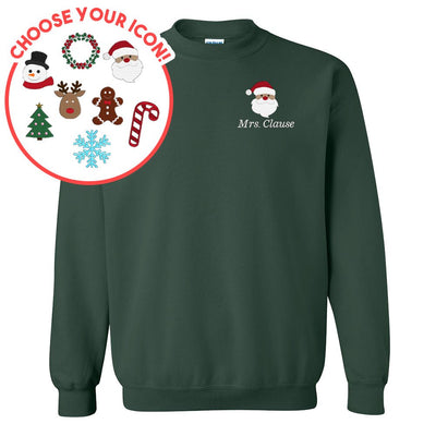 Make It Yours™ Christmas Icon Crewneck Sweatshirt - United Monograms