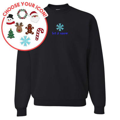 Make It Yours™ Christmas Icon Crewneck Sweatshirt - United Monograms