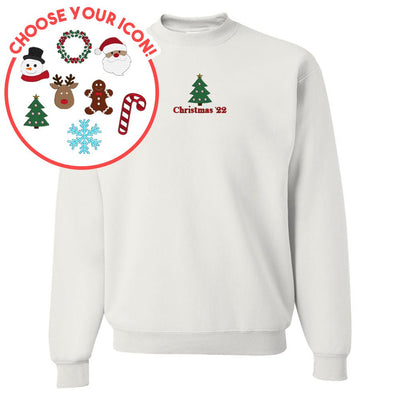 Make It Yours™ Christmas Icon Crewneck Sweatshirt - United Monograms