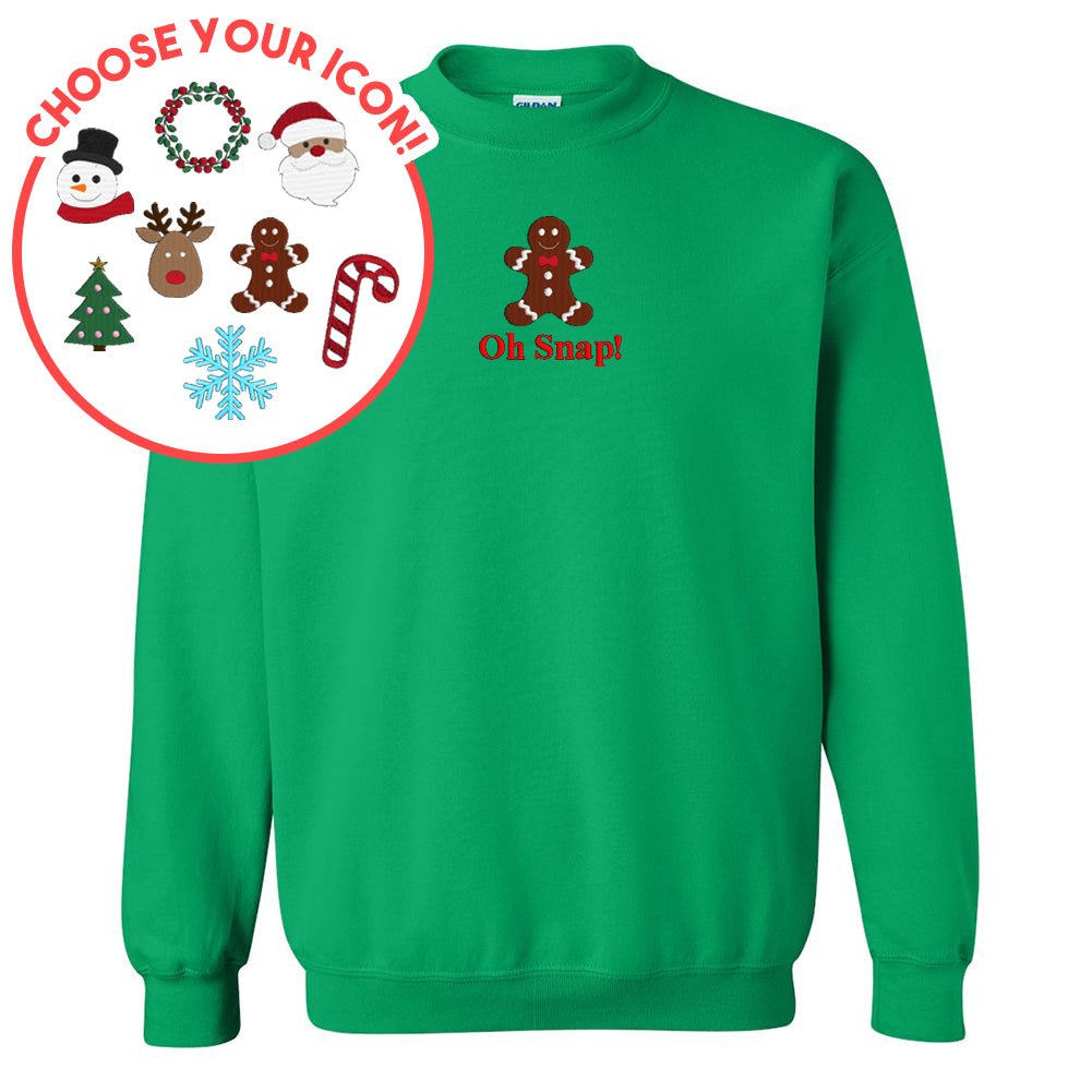 Make It Yours™ Christmas Icon Crewneck Sweatshirt - United Monograms