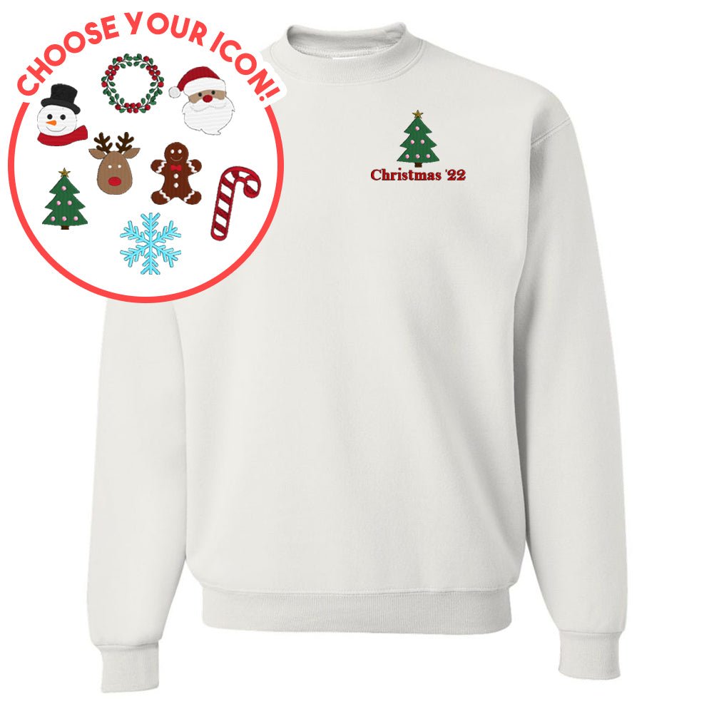 Make It Yours™ Christmas Icon Crewneck Sweatshirt - United Monograms