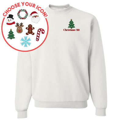 Make It Yours™ Christmas Icon Crewneck Sweatshirt - United Monograms