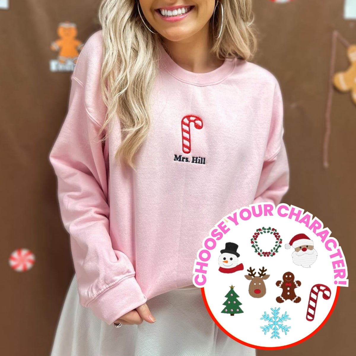 Make It Yours™ Christmas Icons Sweatshirt - United Monograms