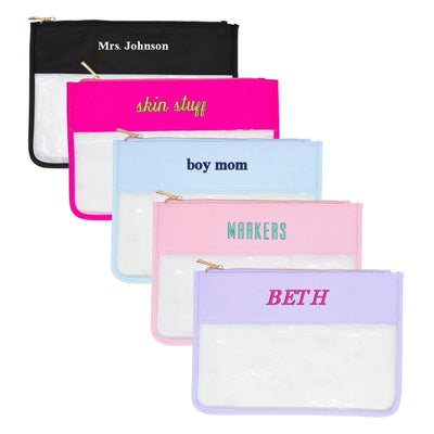 Make It Yours™ Clear Pouch - United Monograms