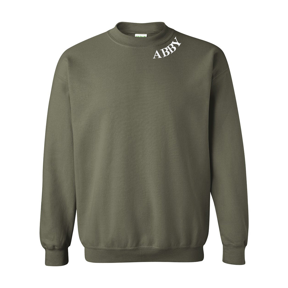 Make It Yours™ Collar Crewneck Sweatshirt - United Monograms