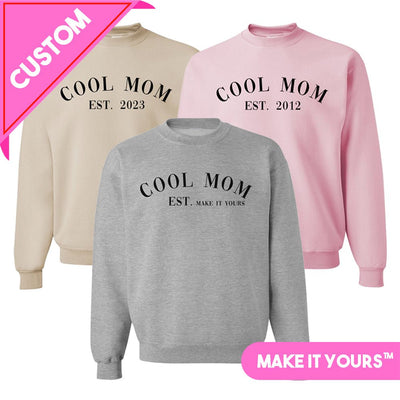 Make It Yours™ 'Cool Mom' Crewneck Sweatshirt - United Monograms