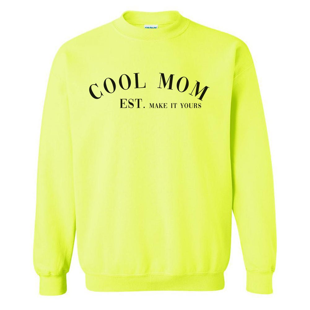 Make It Yours™ 'Cool Mom' Neon Crewneck Sweatshirt - United Monograms