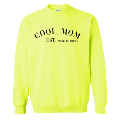 Make It Yours™ 'Cool Mom' Neon Crewneck Sweatshirt - United Monograms