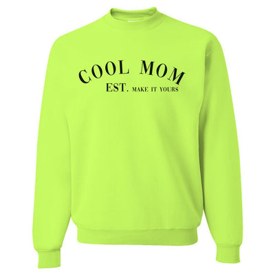 Make It Yours™ 'Cool Mom' Neon Crewneck Sweatshirt - United Monograms