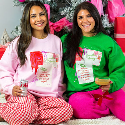 Make It Yours™ ‘Dear Santa, Bring Me a Drink’ Crewneck Sweatshirt - United Monograms