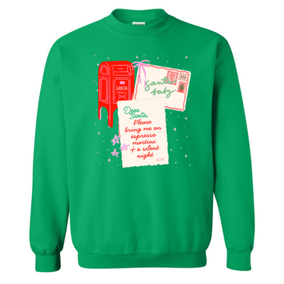 Make It Yours™ ‘Dear Santa, Bring Me a Drink’ Crewneck Sweatshirt - United Monograms