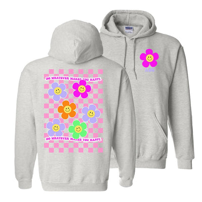 Make It Yours™ 'Do Whatever Makes You Happy' Front & Back Hoodie - United Monograms
