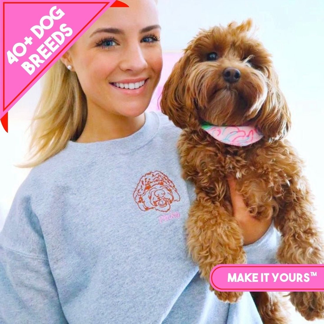 Make It Yours™ Dog Breed Crewneck Sweatshirt - United Monograms