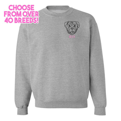Make It Yours™ Dog Breed Crewneck Sweatshirt - United Monograms