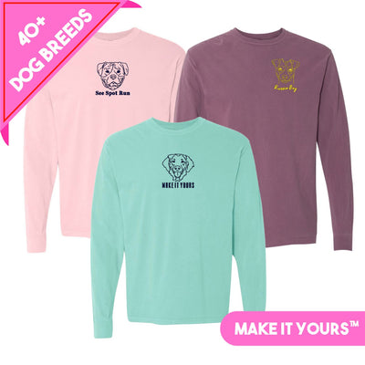 Make It Yours™ Dog Breed Long Sleeve T-Shirt - United Monograms