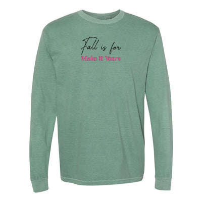 Make It Yours™ 'Fall Is For' Long Sleeve T-Shirt - United Monograms