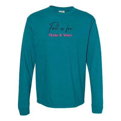 Make It Yours™ 'Fall Is For' Long Sleeve T-Shirt - United Monograms