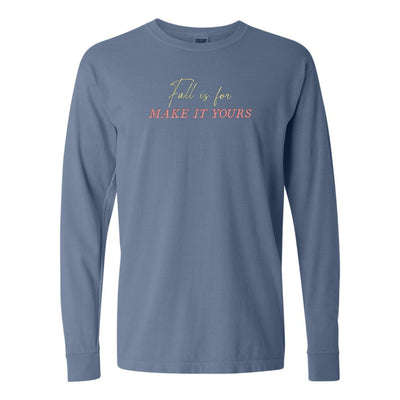 Make It Yours™ 'Fall Is For' Long Sleeve T-Shirt - United Monograms