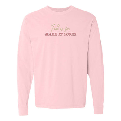 Make It Yours™ 'Fall Is For' Long Sleeve T-Shirt - United Monograms