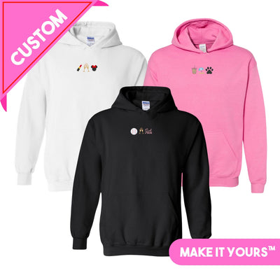 Make It Yours™ 'Favorite Things' Embroidered Hoodie - United Monograms