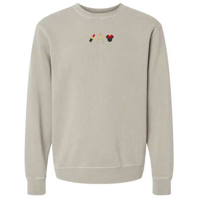 Make It Yours™ 'Favorite Things Icons' Embroidered Cozy Crew - United Monograms