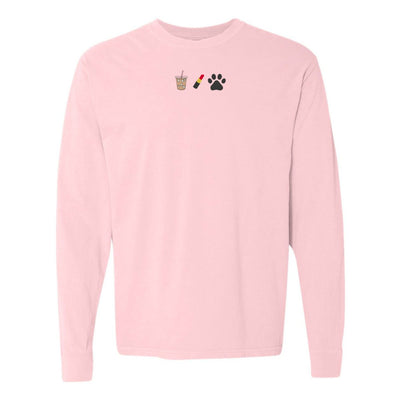 Make It Yours™ 'Favorite Things Icons' Embroidered Long Sleeve T-Shirt - United Monograms