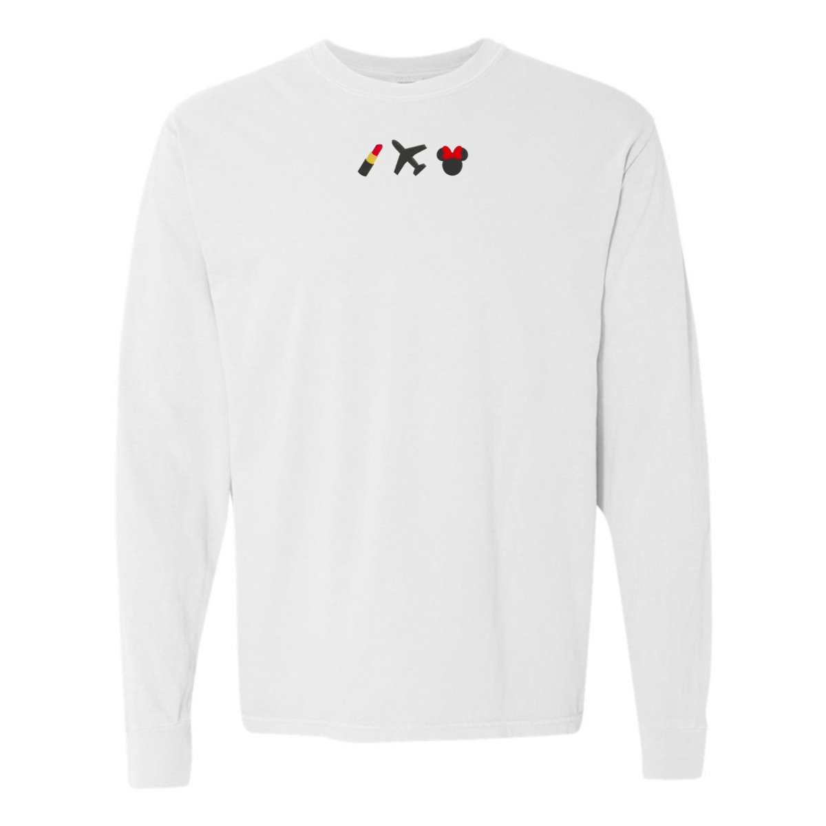 Make It Yours™ 'Favorite Things Icons' Embroidered Long Sleeve T-Shirt - United Monograms