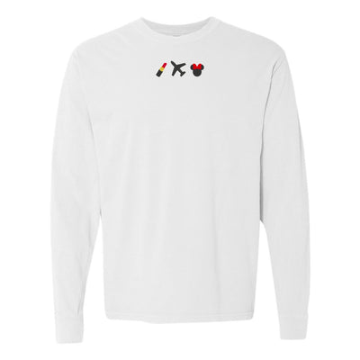 Make It Yours™ 'Favorite Things Icons' Embroidered Long Sleeve T-Shirt - United Monograms