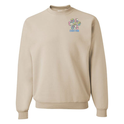 Make It Yours™ 'Floral Paw Print' Crewneck Sweatshirt - United Monograms