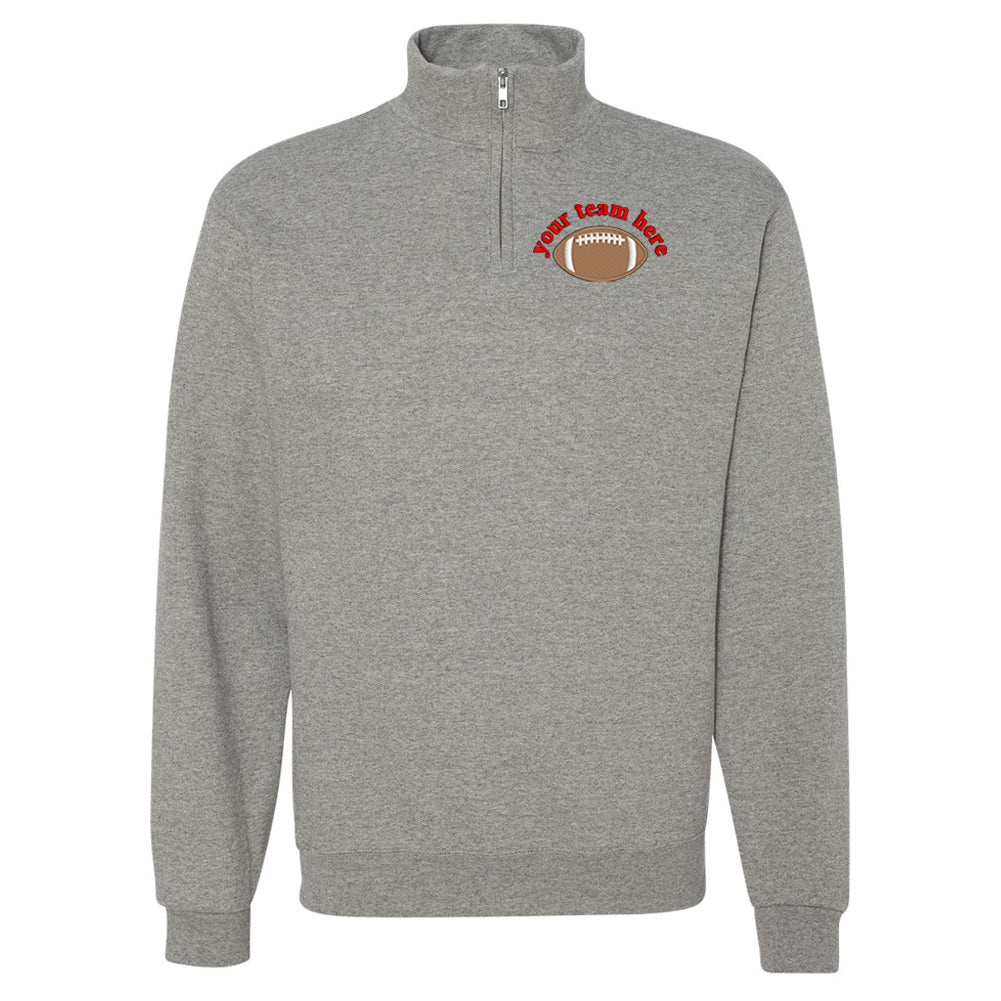 Make It Yours™ Football Gameday Quarter Zip Sweatshirt - United Monograms
