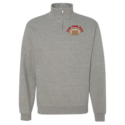 Make It Yours™ Football Gameday Quarter Zip Sweatshirt - United Monograms