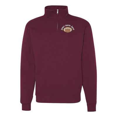 Make It Yours™ Football Gameday Quarter Zip Sweatshirt - United Monograms