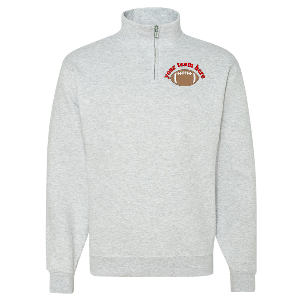 Make It Yours™ Football Gameday Quarter Zip Sweatshirt - United Monograms