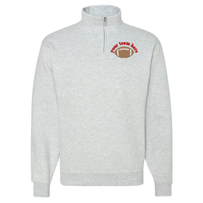 Make It Yours™ Football Gameday Quarter Zip Sweatshirt - United Monograms