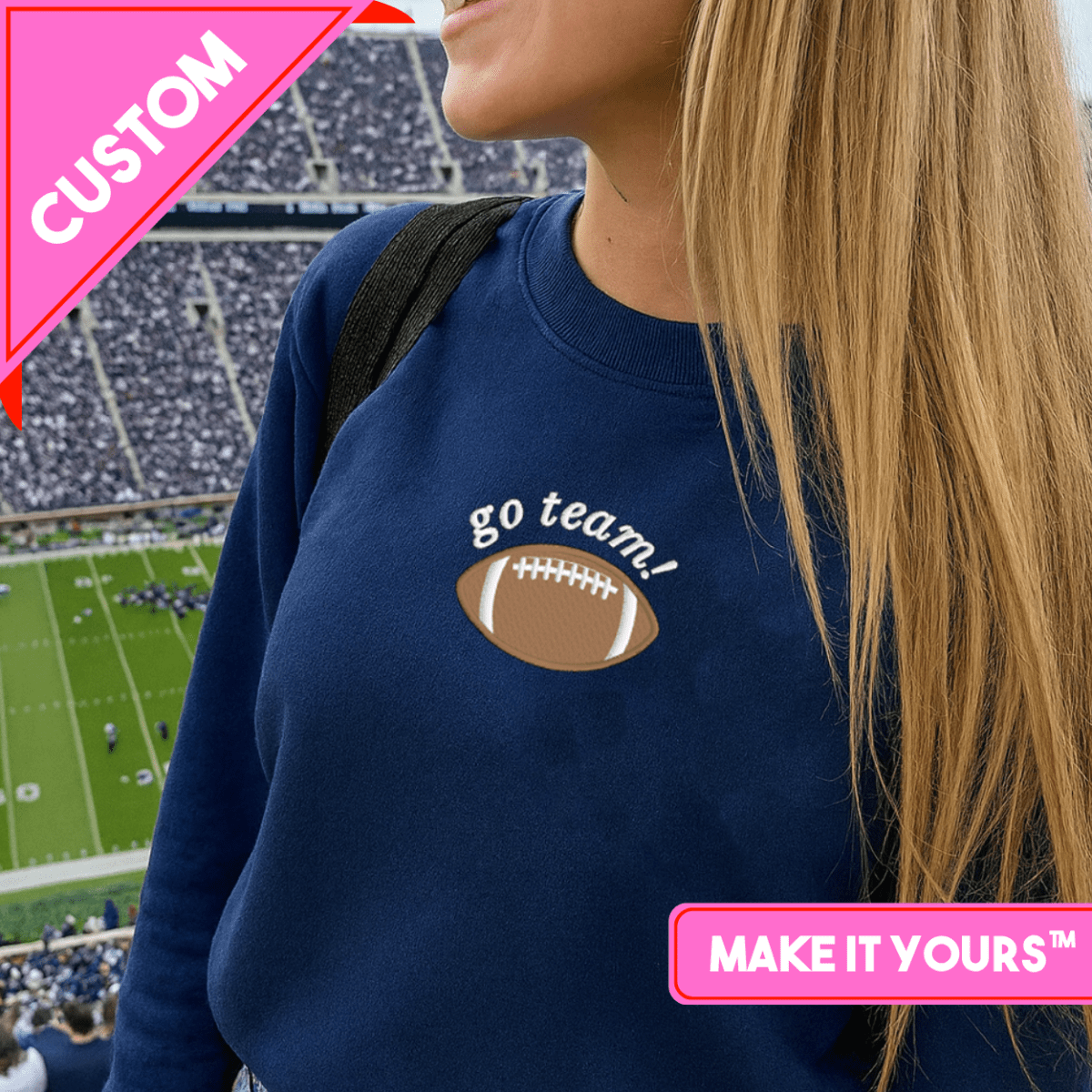 Make It Yours™ Football Gameday Sweatshirt - United Monograms